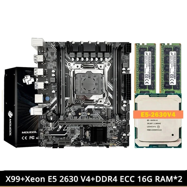 X99 LGA 2011-3 Intel Xeon E5 2630 V4 Desktop Motherboard Set