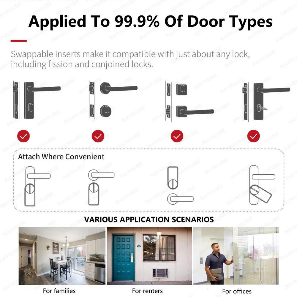 Stainless Steel Fingerprint Keypad Digital Smart Door Lock