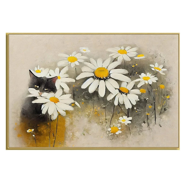 100% Canvas Modern Floral Handmade Elegant Artwork Oil Painting