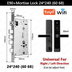 RayKube Aluminium Alloy Fingerprint Digital Smart Door Lock