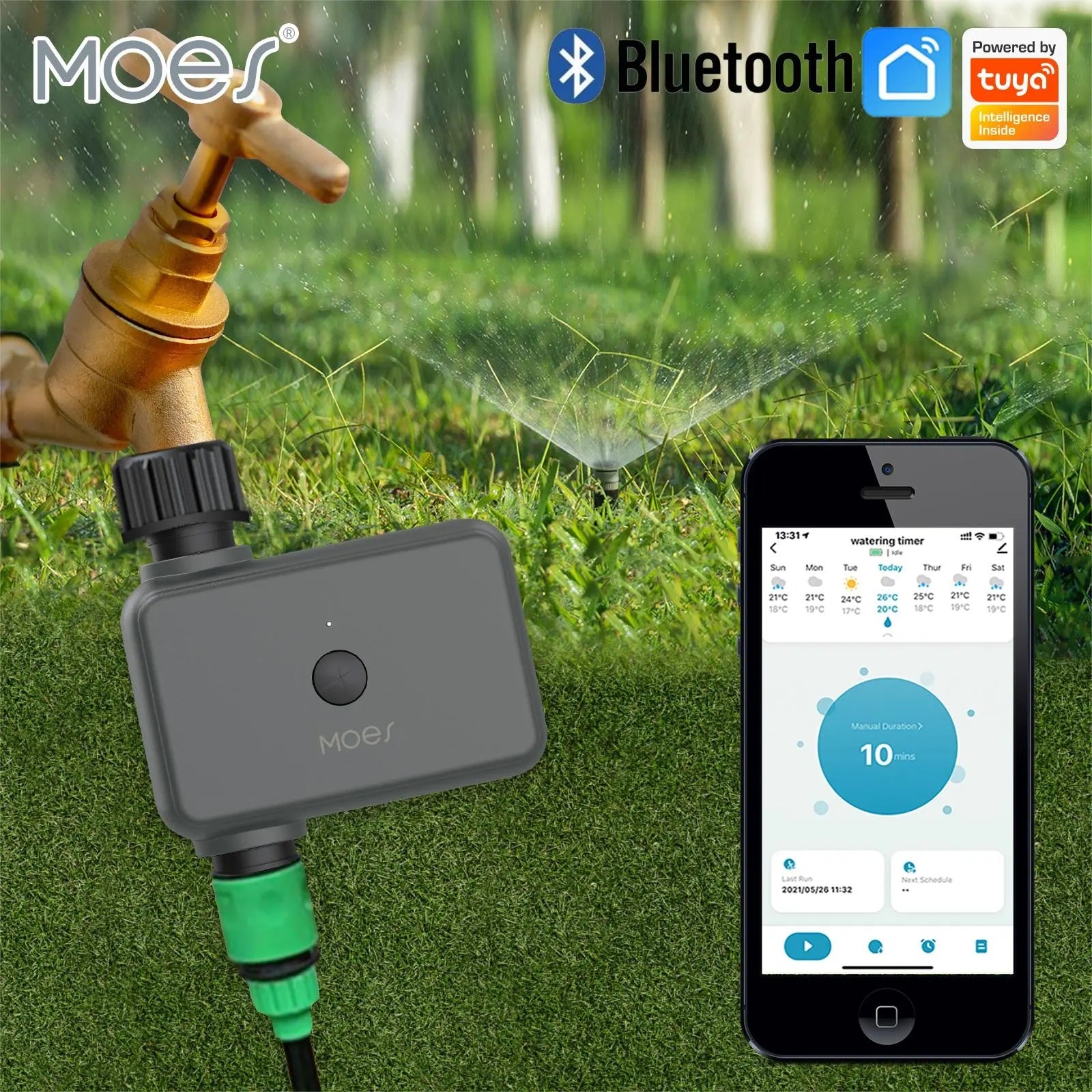 Moes 2-Way Automatic Bluetooth Irrigation Water Controller