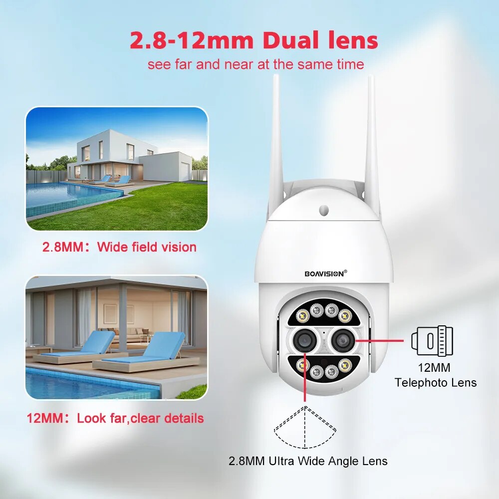 Boavision 8MP Night Vision Waterproof High Speed Dome Camera