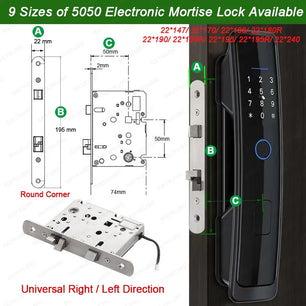 RayKube Aluminium Alloy Fingerprint Digital Smart Door Lock