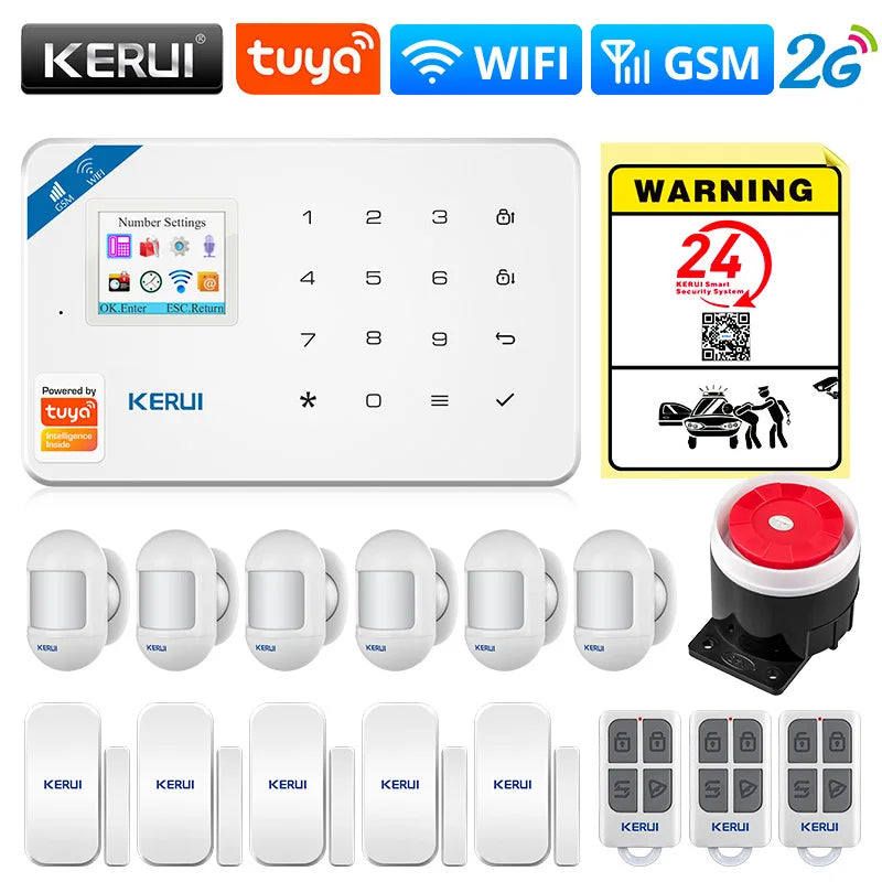 Kerui Plastic Smart Wireless Motion Detector Security Sensor Kit