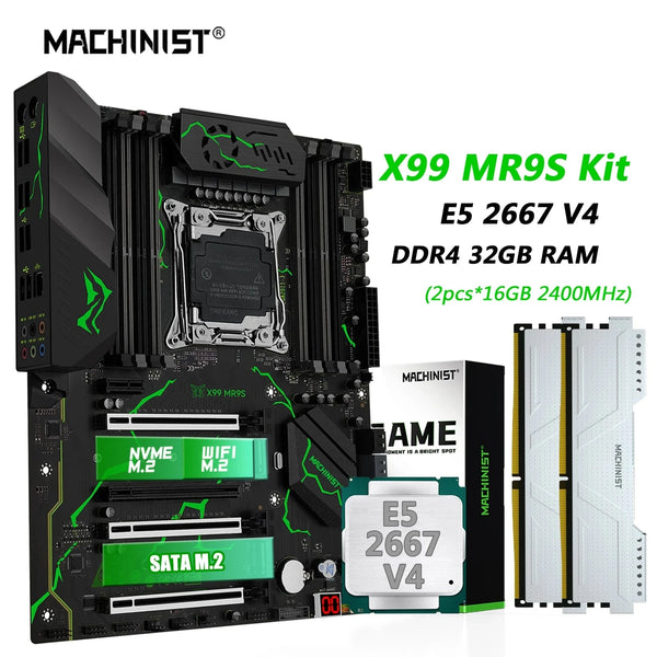 Machinist LGA 2011-3 Intel Xeon E5 2667 V4 Desktop Motherboard Set