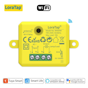 LoraTap 10A Plastic Wireless Switch Socket Relay Module Kit