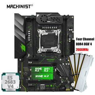 Machinist LGA 2011-3 Intel Xeon E5 2683 V4 Desktop Motherboard Set