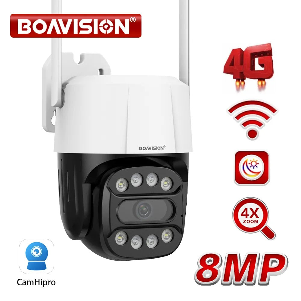 Boavision 8MP Night Vision High Speed Auto Tracking Dome Camera