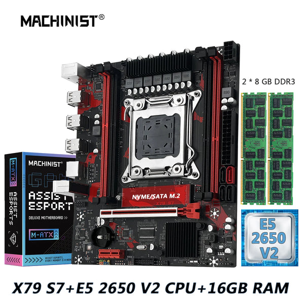 Machinist LGA 2011-3 Intel Xeon E5 2650 V2 Desktop Motherboard Set