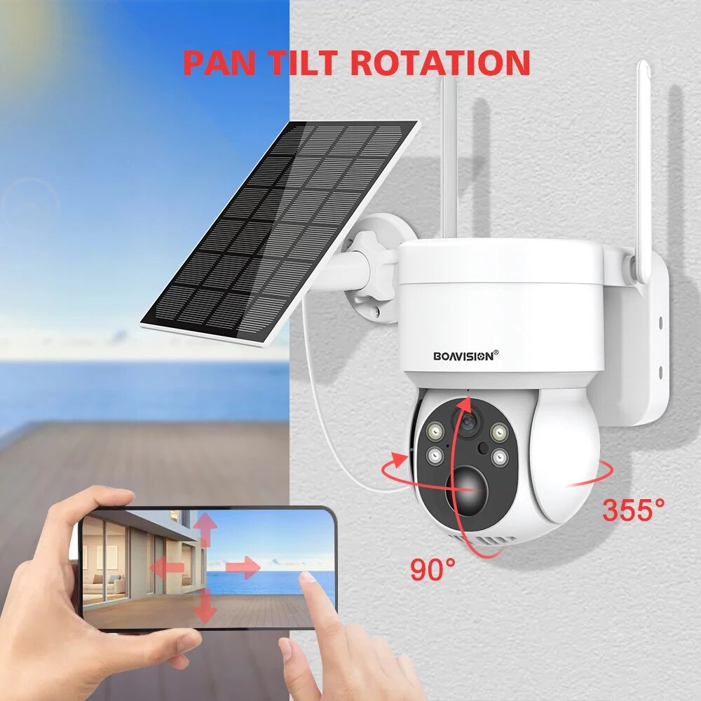 Boavision Wireless High Speed Motion Detection Solar Dome Camera