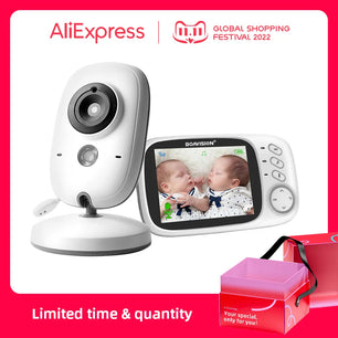 Boavision 2.4G Wireless Night Vision Baby Monitor Security Camera