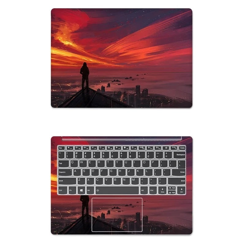 PVC Protective Sky Pattern Laptop Sticker Skin Cover