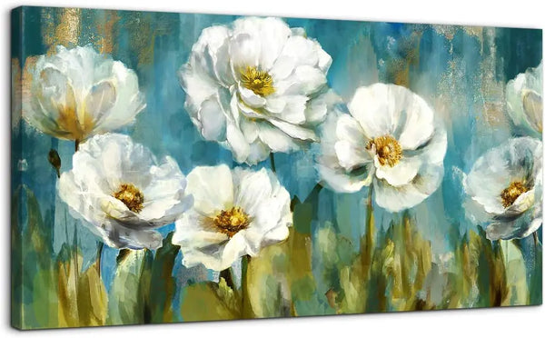 100% Canvas Modern Floral Handmade Elegant Artwork Oil Painting