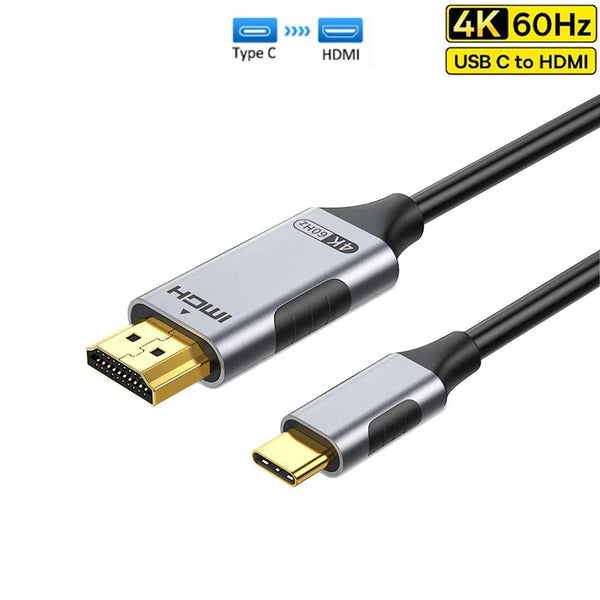 Aluminum Braid Shielding HDMI-Compatible Cables For MacBook