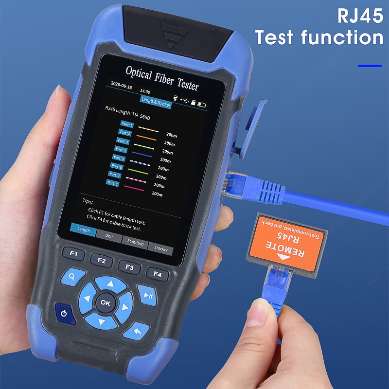 9-IN-1 Hybrid Optic Reflectometer Single Mode Fiber Cable Tester