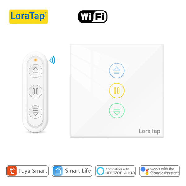 LoraTap 240V 600W Plastic WiFi Rolling Blinds Curtain Switch