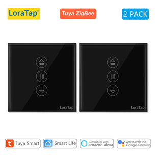 LoraTap 240V 600W Plastic ZigBee Rolling Blinds Curtain Switch