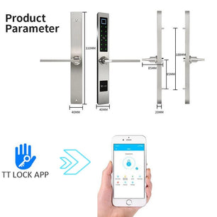 RayKube Aluminium Alloy Fingerprint Digital Smart Door Lock