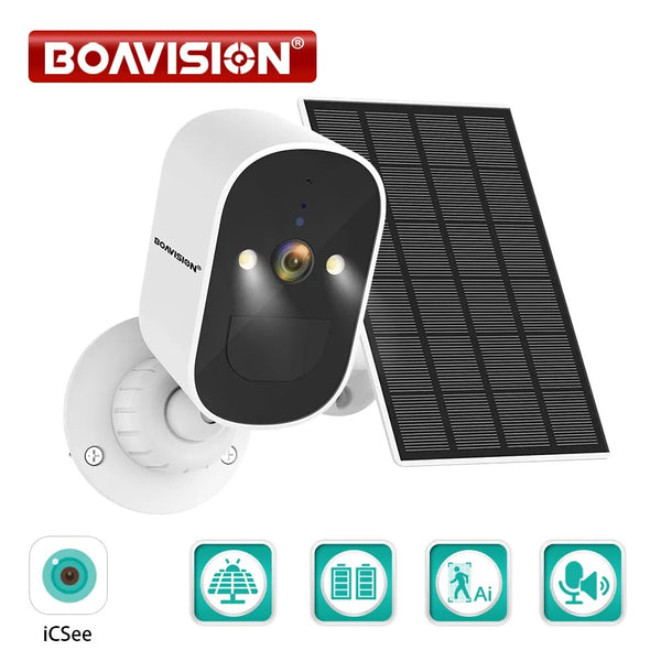 Boavision 4mm Lens Rechargeable Waterproof High Speed Solar Camera