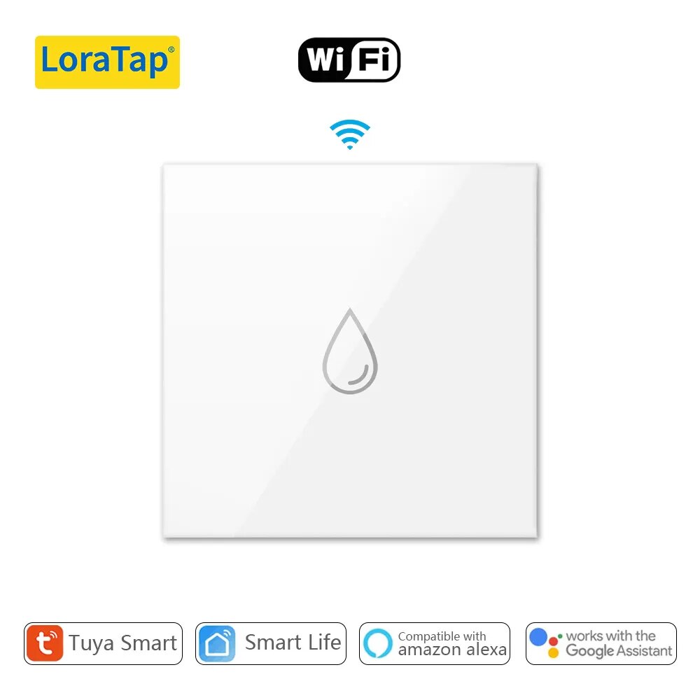 LoraTap 20A Plastic Panel Voice Control Water Heater Wall Switch