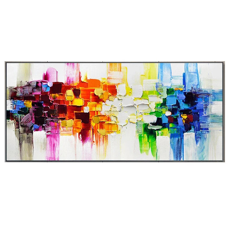 100% Canvas Modern Abstract Handmade Elegant Artwork Oil Painting