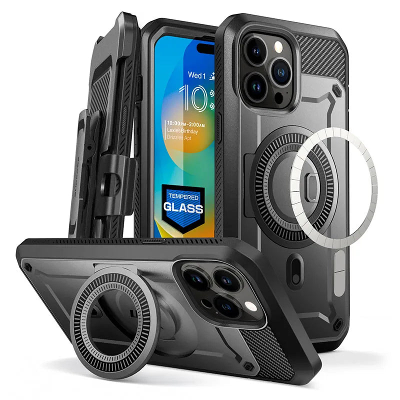 Polycarbonate Full-Body Rugged Bumper Case For iPhone 14 Pro Max