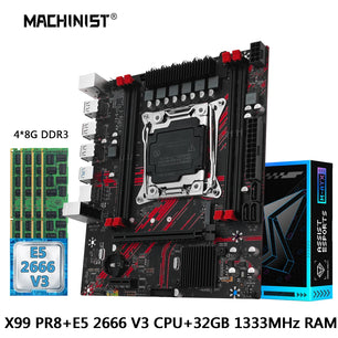 Machinist LGA 2011-3 Intel Xeon E5 2666 V3 Desktop Motherboard Set