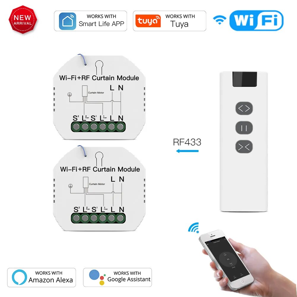 Moes Plastic Smart Voice Control Universal Switch Module