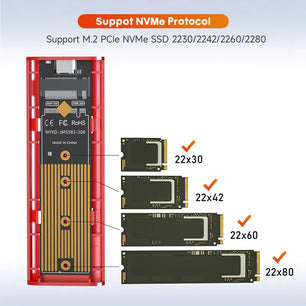 Type-C to Type-A Cable For M.2 NVME SSD to USB 3.1 Enclosure