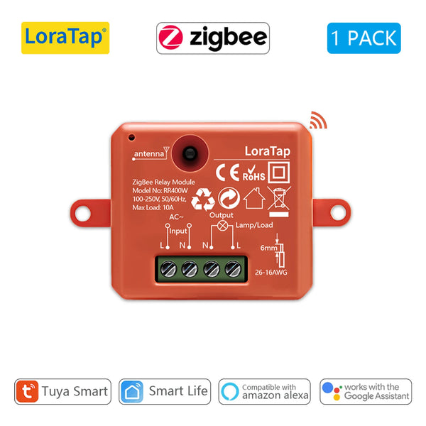 LoraTap Plastic Tuya ZigBee 3.0 Wireless Smart Life Socket Module