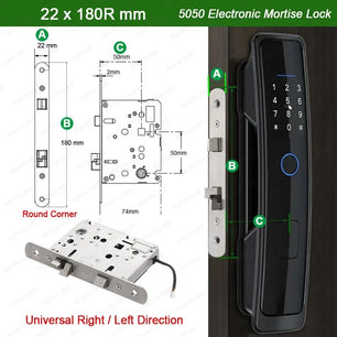 RayKube Aluminium Alloy Fingerprint Digital Smart Door Lock