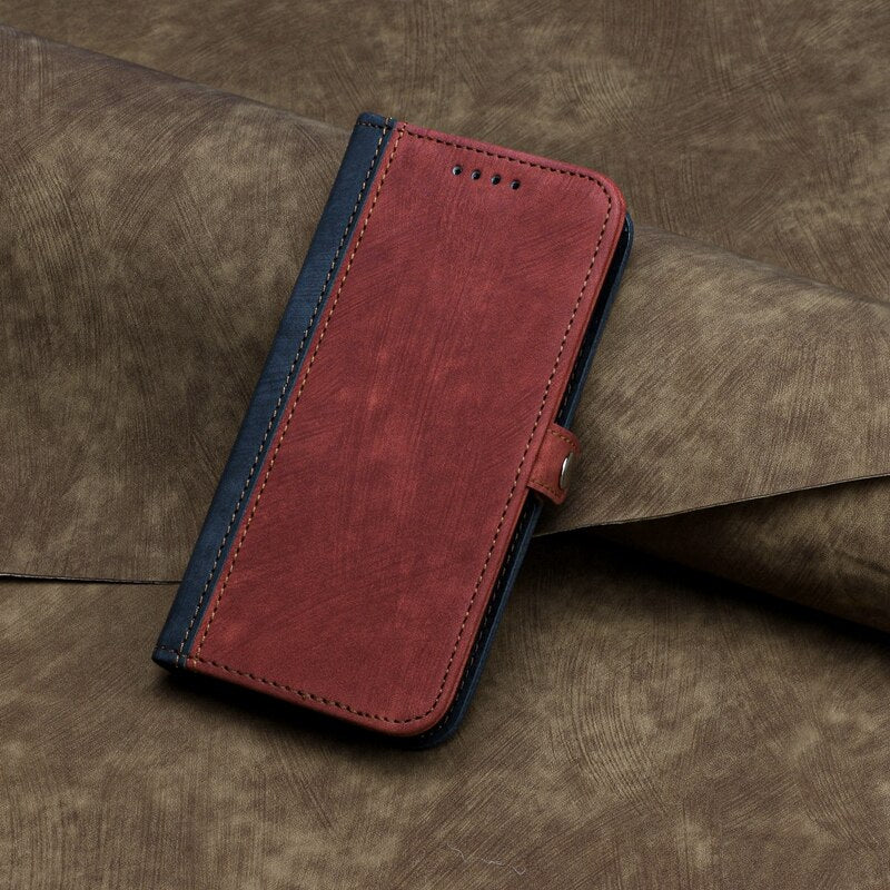 Leather Protective Flip Case For Samsung Galaxy S21 Ultra