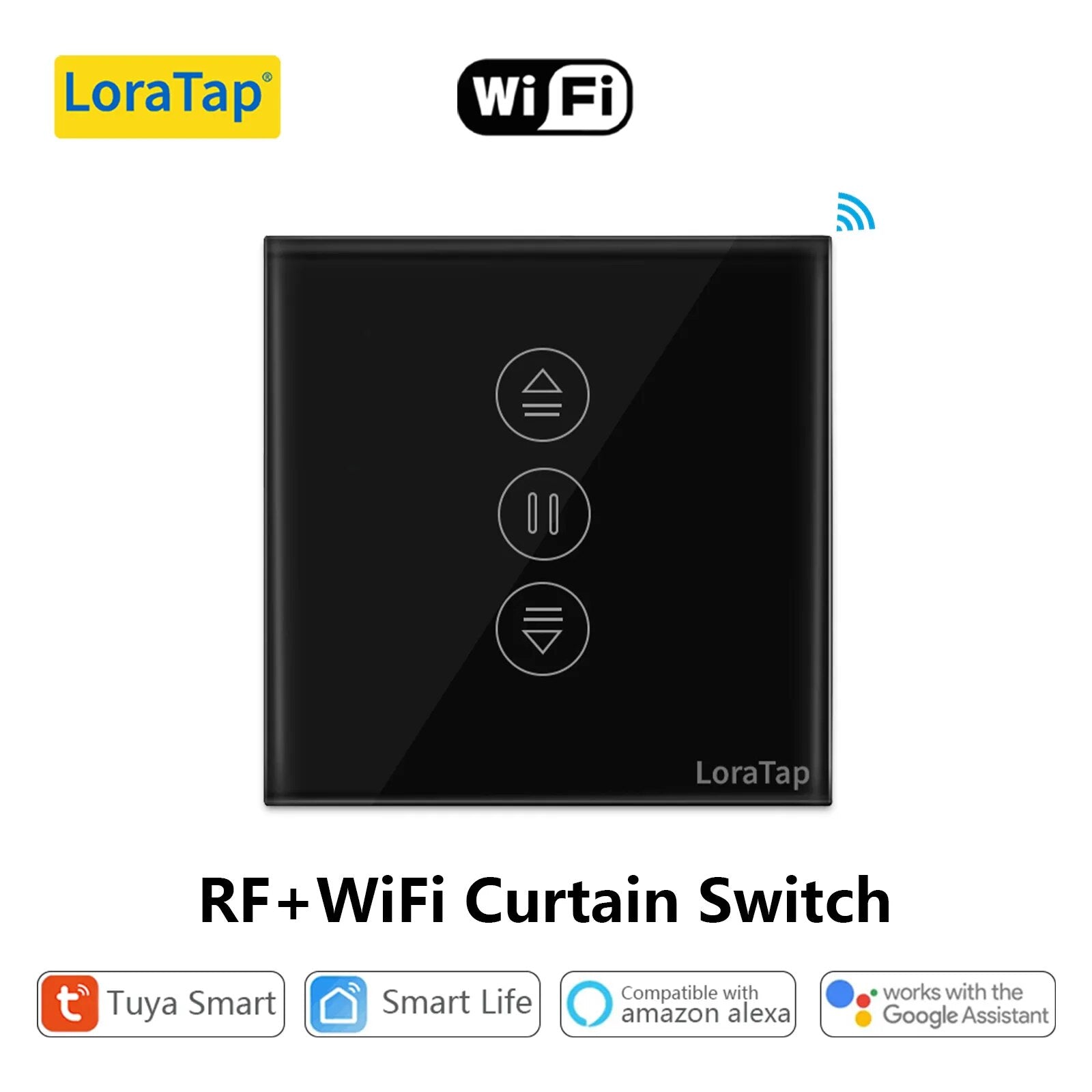 LoraTap 240V Plastic WiFi Blinds Roller Shutter Curtain Switch