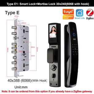 RayKube Aluminium Alloy Fingerprint Digital Smart Door Lock