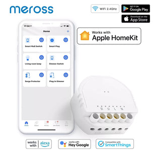 Meross 10A Alloy 1 Gang 1 Way HomeKit Wifi Smart Switch Module