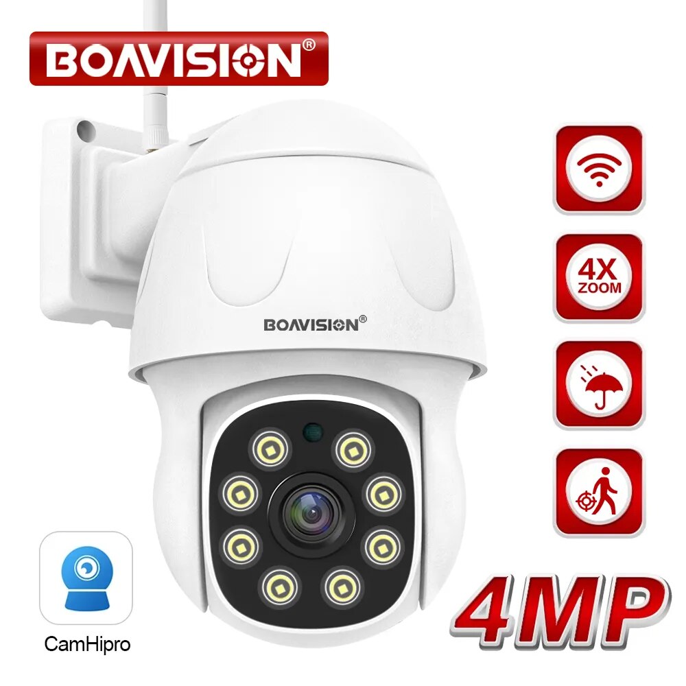 Boavision 4MP Night Vision Waterproof High Speed Dome Camera