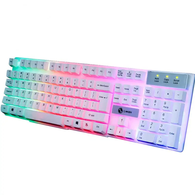 104 Keys USB Support Wired Mechanical RGB Backlit Gaming Keyboard