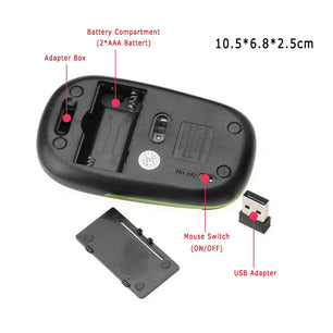 1600DPI Wireless Bluetooth Gamer Mouse With 2 Buttons and 1 Roller