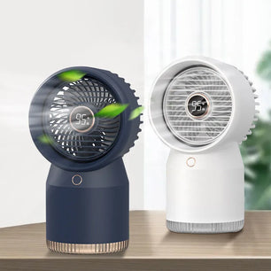 2-IN-1 Spray Mist Discharge Mini Portable Humidifier Fan For Home