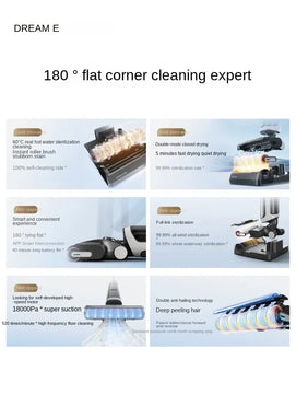 220V Powerful Plastic Suction Sweep Vacuum Cleaning Machine