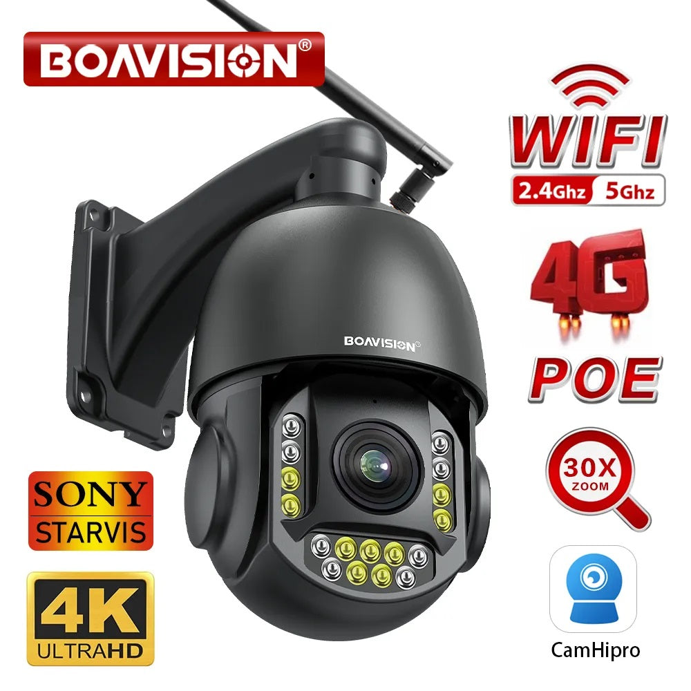 Boavision 8MP Night Vision Waterproof High Speed Dome Camera