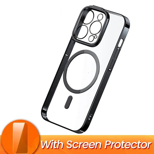 Silicone Shockproof Magnetic Protective Case For iPhone 14 Pro Max