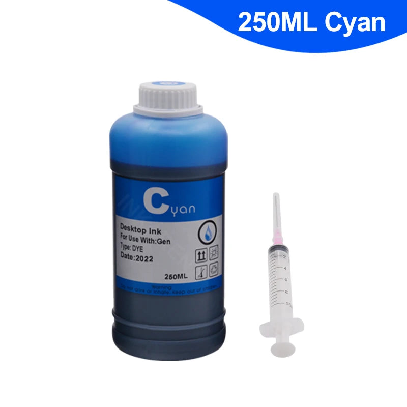 250ml Compatible Refill Ink Bottle For HP 301 302 304 305 652 364