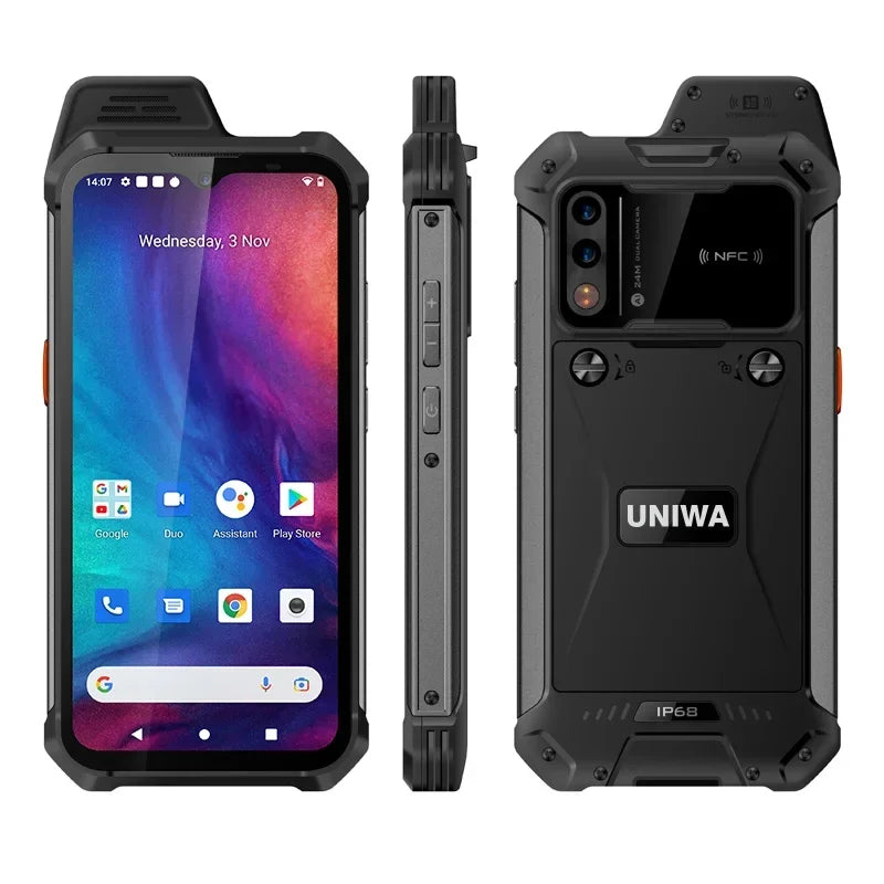 Rubber Rugged 5000mAh 8GB RAM 128GB 6.3 Inches FHD Smart Phone