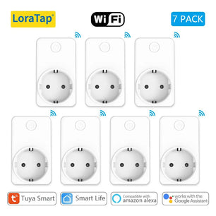 LoraTap Plastic Panel Wireless WIFI Control Smart Power Socket