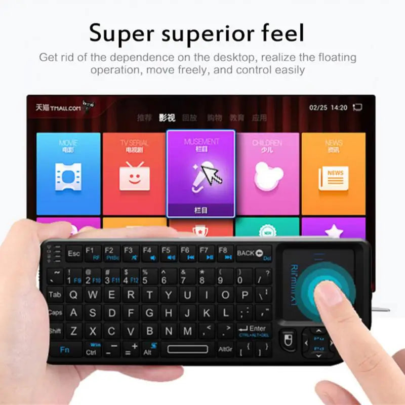 Plastic 2.4Ghz Bluetooth Wireless Mini Keyboard With Touchpad