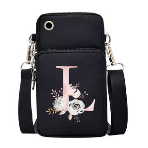 100% Canvas Waterproof Zipper Closure Crossbody Bag For Mobile