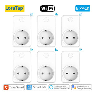 LoraTap Plastic Panel Wireless WIFI Control Smart Power Socket