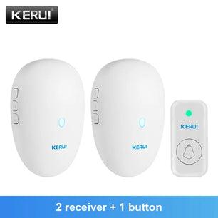 Kerui Plastic Wireless Waterproof Battery Cordless Remote Doorbell