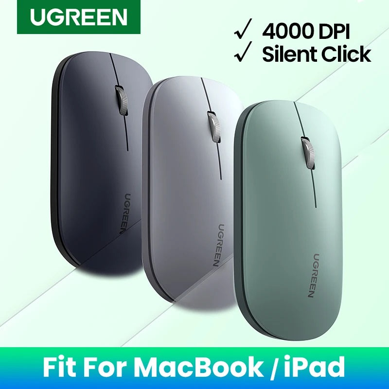 Ugreen 4000 DPI USB Support Wireless Portable Battery Office Mouse